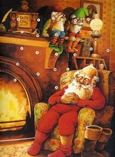 Santa Claus Advent Calendar Original Unopened Package by Caltime