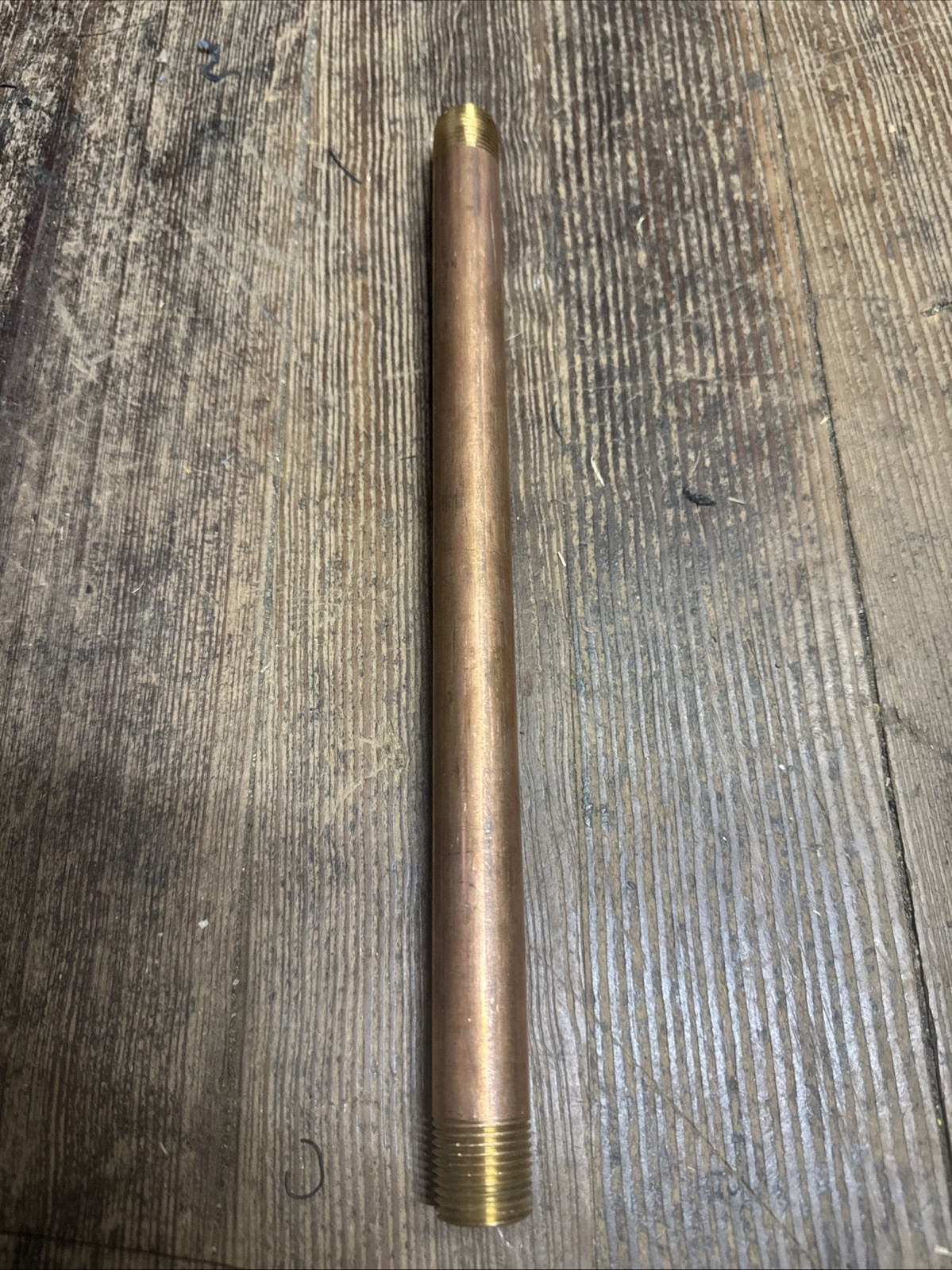 1/2" NPT x 12" Threaded Brass Pipe Nipple TBE MNPT 1/2" X 1/2" 1J3975-D10