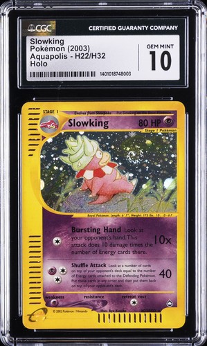 Slowking graded CGC 10 for sale on eBay