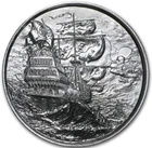 Elemetal Mint No Prey No Pay The Privateer 2 oz .999 Fine Silver UHR Art Round