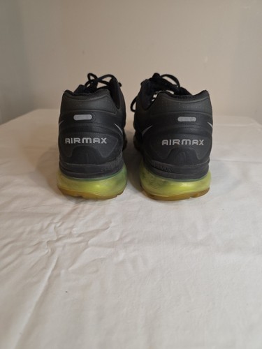 Nike Airmax, 2012 schwarz silber Größe 9 1/2 gebraucht Laufschuh - Bild 4 von 6