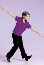Dance Pre-Owned Top Weissman 11286 Small Child Purple Jazz Sequin Costume