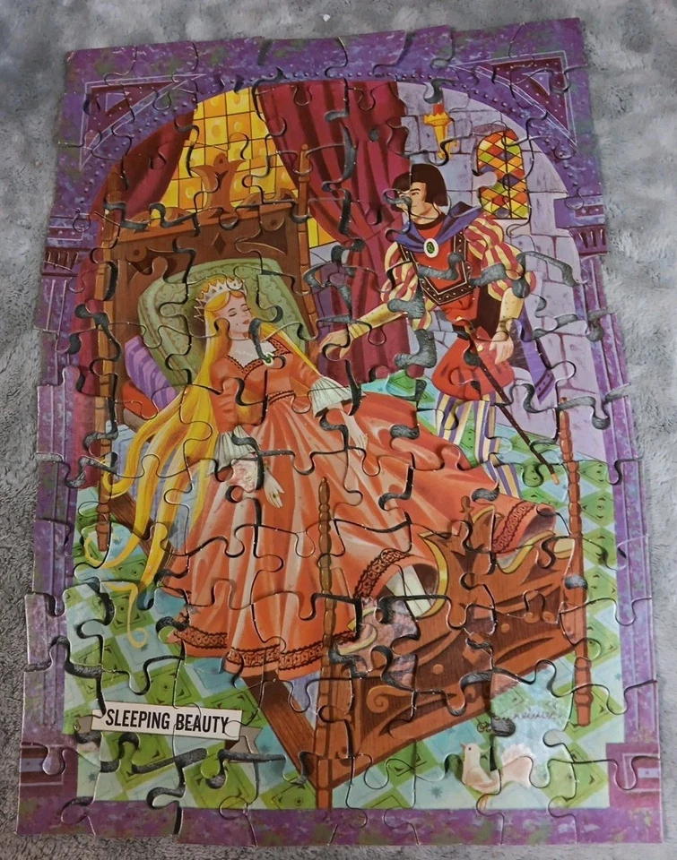 Rompecabezas de historia de colección 96 piezas Bella Durmiente Hansel Gretel completos juguetes HG LEER Foto 2 de 4