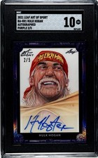 2021 Leaf Art of Sport Hulk Hogan Autograph PURPLE /5 AUTO SGC 10 GEM (2/5)