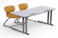 Moderne Schulbank Mit Ergonomischen StüHlen FüR Effizientes Lernen