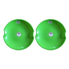 Paricon 626-G Flexible Flyer Flying Saucer Sled, 26 In Diameter, Green 2 Pack 