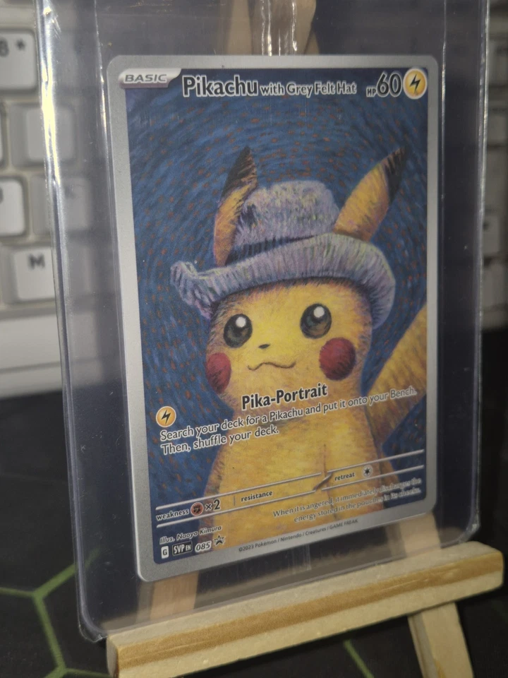 Pikachu Grey Felt Hat 085 Sv: Scarlet Violet Promo Sealed Psa 10 Contenders !? - Image 2 of 4