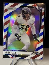 2024 Panini Prizm #302 Adisa Isaac Red White and Blue RC Baltimore Ravens PSU