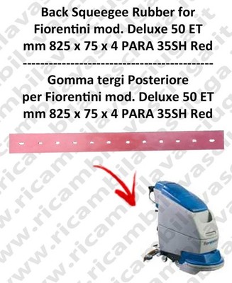 DELUX 50 ET NEW TYPE Hinten sauglippen für scheuersaugmaschinen FIORENTINI