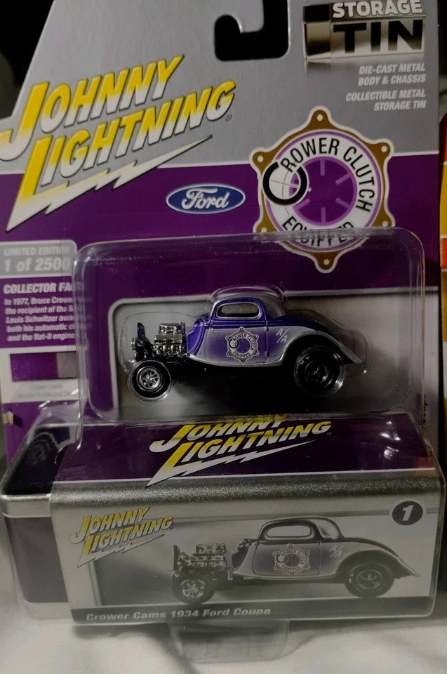 2 JOHNNY LIGHTNING STORAGE TIN LIMITED EDITIONS # 1 Of 2500 VERSION A & B - Image 3 of 4