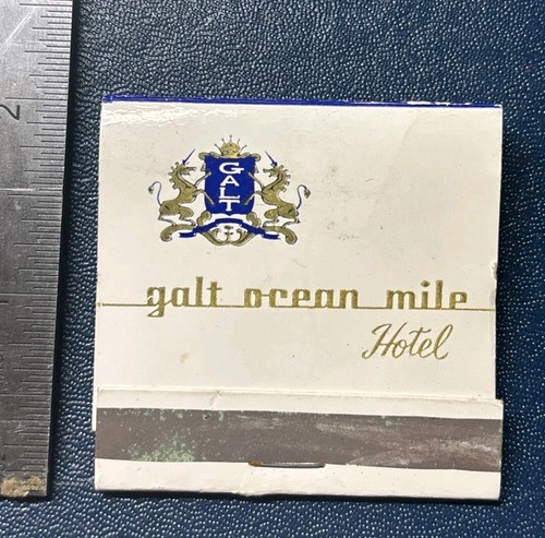 Vintage Galt Ocean Mile Hotel Matchbook -with Matches intact