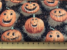 Reflection Pumpkins Halloween 100 cotton fabric sold by the yard 2228