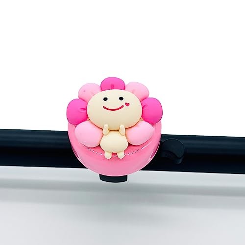 Bell For Girls,bike Accessory,pink Flower Fairy Sprite Aluminum