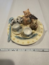Hey Diddle Diddle Nursery Story Ceramic Mini Tea Set Rare Find