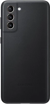 Coque Arrière Authentique Officielle Samsung Galaxy S21+ Plus 5G En Cuir - Noir - Photo 1/4