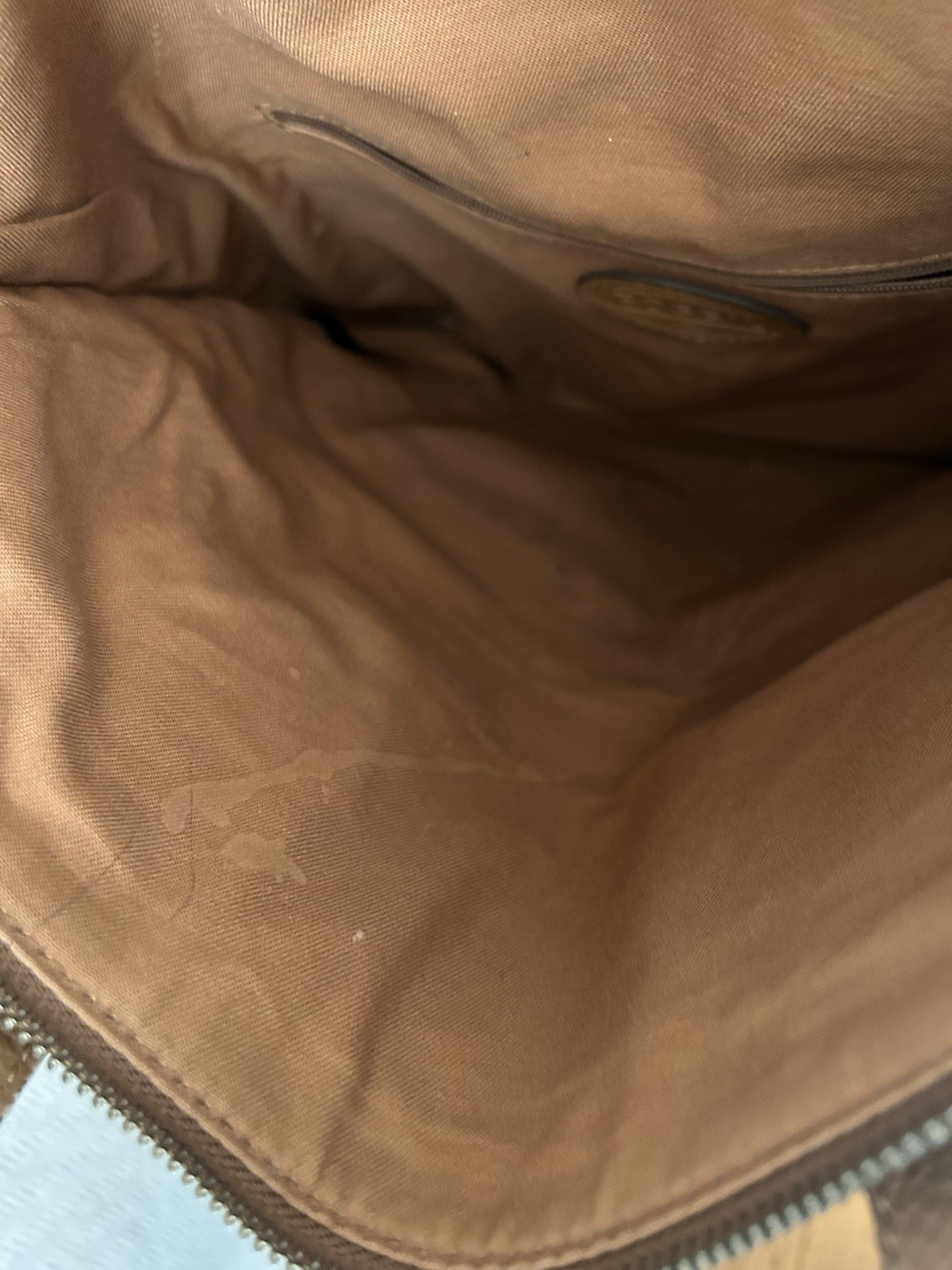 Fossil Brown Leather Foldable Messenger Crossbody Bag R23120 image 8