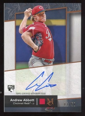 Andrew Abbott 2024 Museum Collection Auto Rookie #AA-AA Serial #d 2/50 Reds