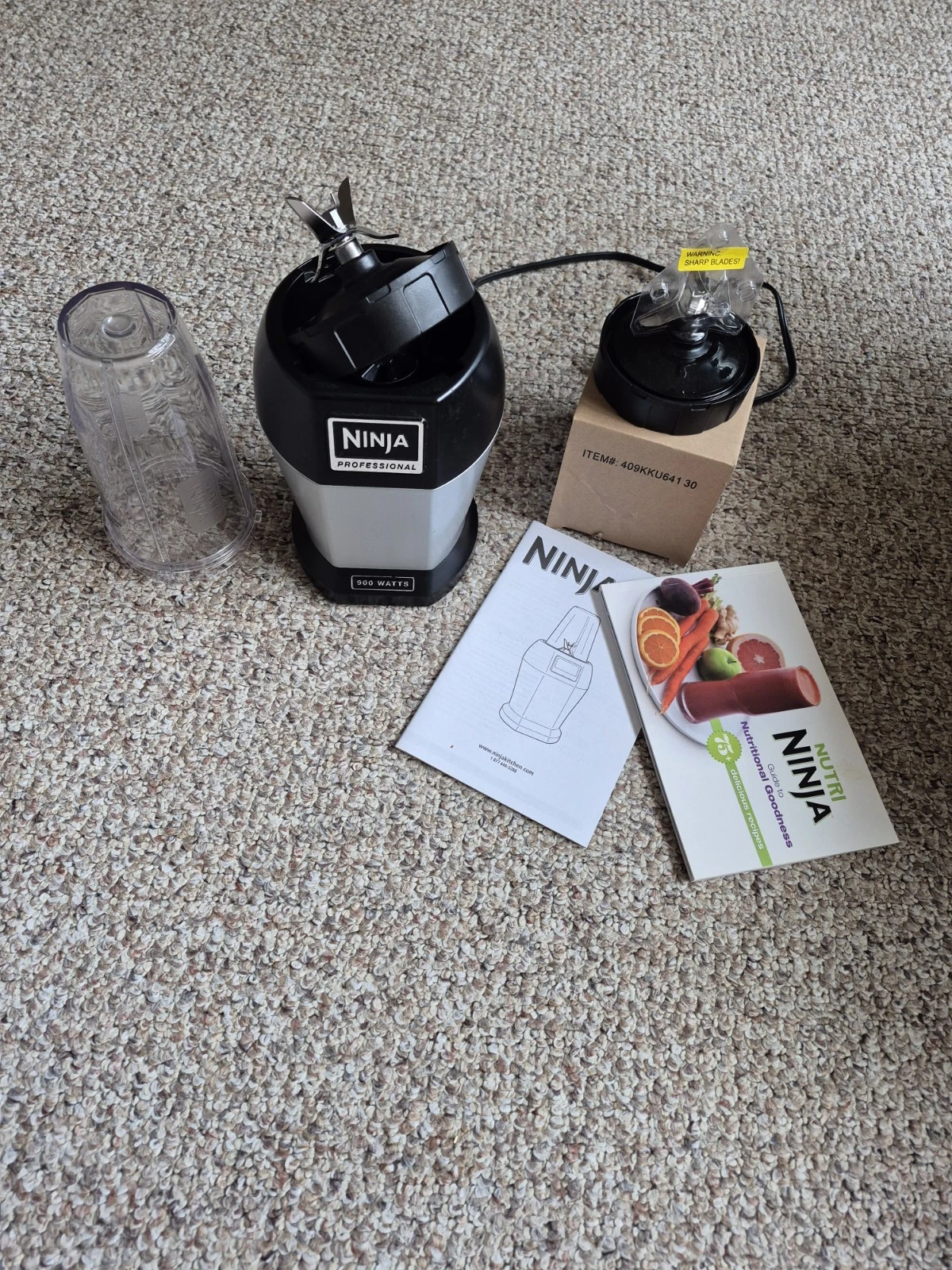 ninja professional blender 900 watts blade Both Manuals And Extra Blades New
Opens in a new window o