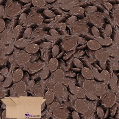 Carlotta's Authentic Confectionery 2lb. Merckens Dark Chocolate Wafers For Bakin