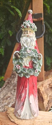 Clayre & Eef Weihnachtsmann Kranz Adventskranz 7x6x24 cm Clayre & Eef