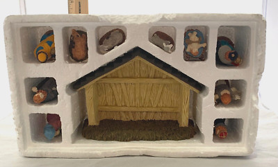 LEMAX MINIATURE NATIVITY SET 11 PIECES