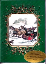 CURRIER & IVES BOXED CHRISTMAS CARDS 16 COUNT MADE IN USA MODEL CD6100849