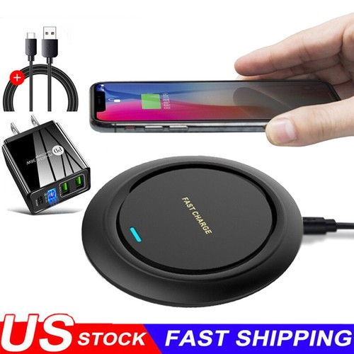 15W Wireless Charger Power Wave Fast Charging Pad For Samsung A53 A73