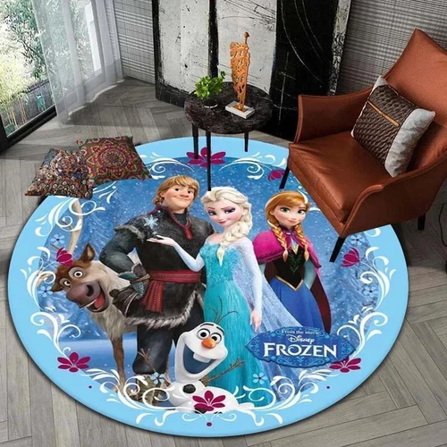 Frozen Pattern Round carpet kid's Playroom Rug bedroom*- - Picture 10 of 41