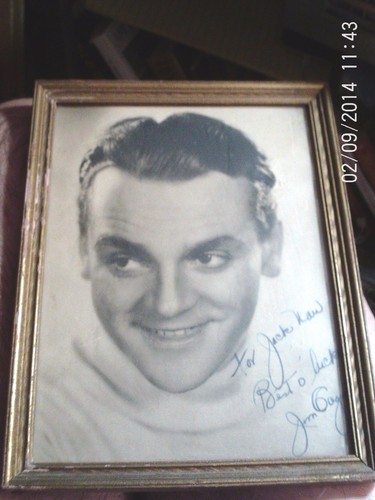 JAMES-CAGNEY-SIGNED-AND-INSCRIBED-9-034-X-7-034-B-W-PHOTO-FRAMED