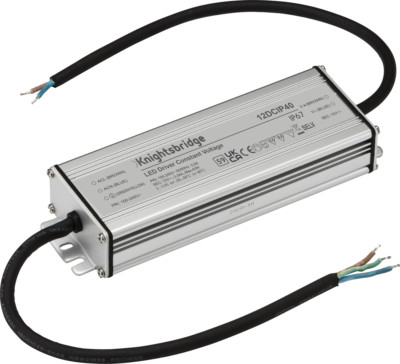 Wasserdichtes LED Laufwerk/Netzteil Knightsbridge 12DCIP40 12V IP67 40W