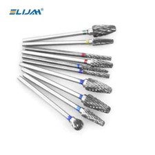 Dental Lab Polishing Burs Drills Tungsten Steel Carbide Burs Burrs 2.35MM 10 Pcs