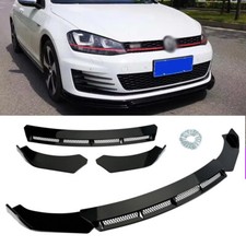For VW Scirocco Polo GTI Gloss Black Front Bumper Lip Body Spoiler Chin Splitter