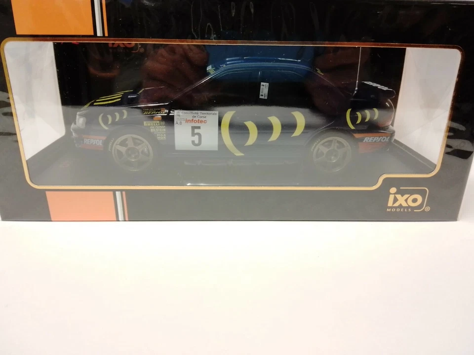 IXO Subaru Impreza 555 #5 Sainz Rally Tour de Corse 1995 1/18 18RMC063A - Immagine 2 di 3