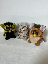 Lot x3 Tiger Furby Vintage Plush 1998 Spares & Repairs toys