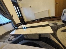 grey marble coffee table used Italian 