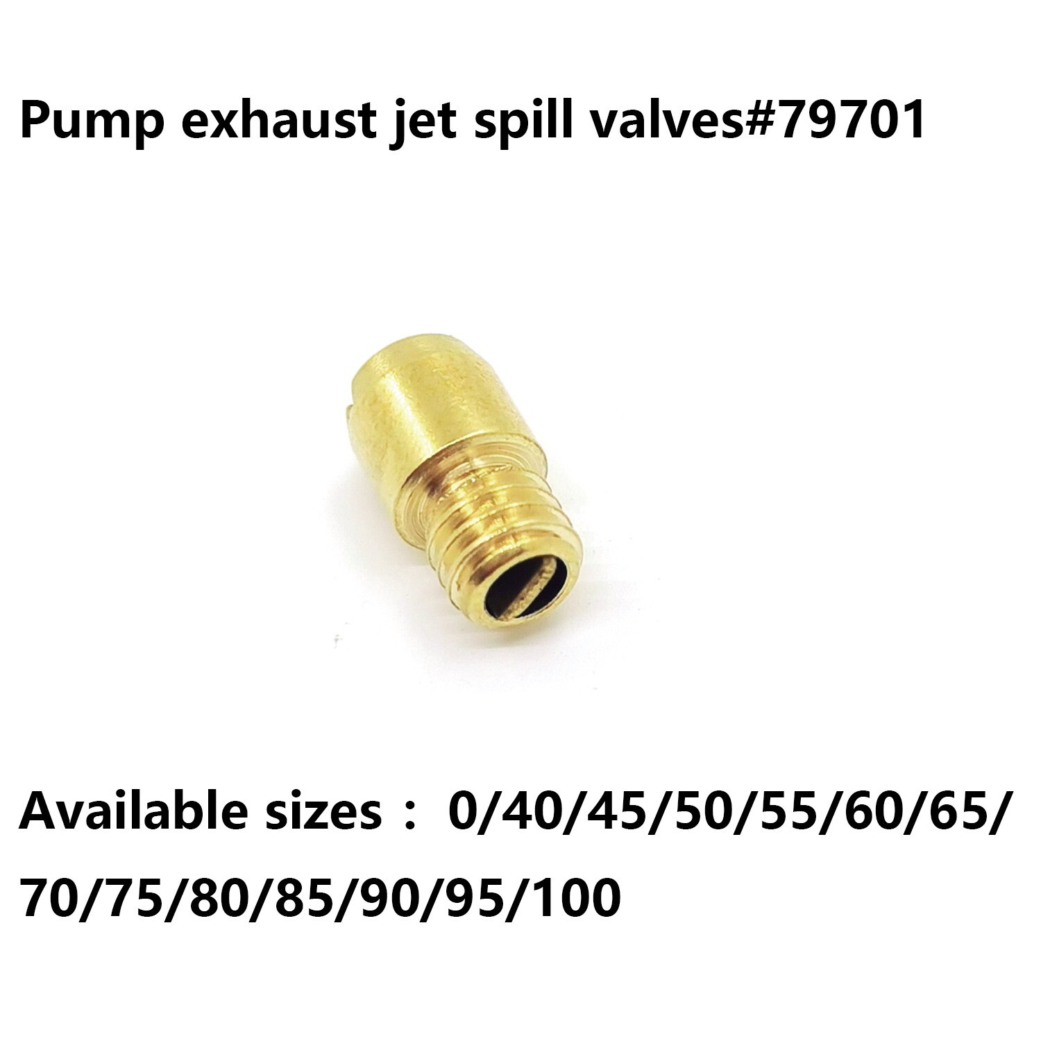 Pump Exhaust Spill Valve 79701 for er DCOE IDA IDF ICH Carb Size 0