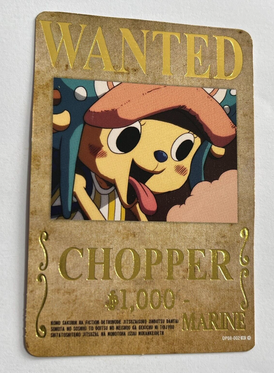 2024 ONE PIECE Card Game TCG #331 CHOPPER WANTED Peru Edition Foil