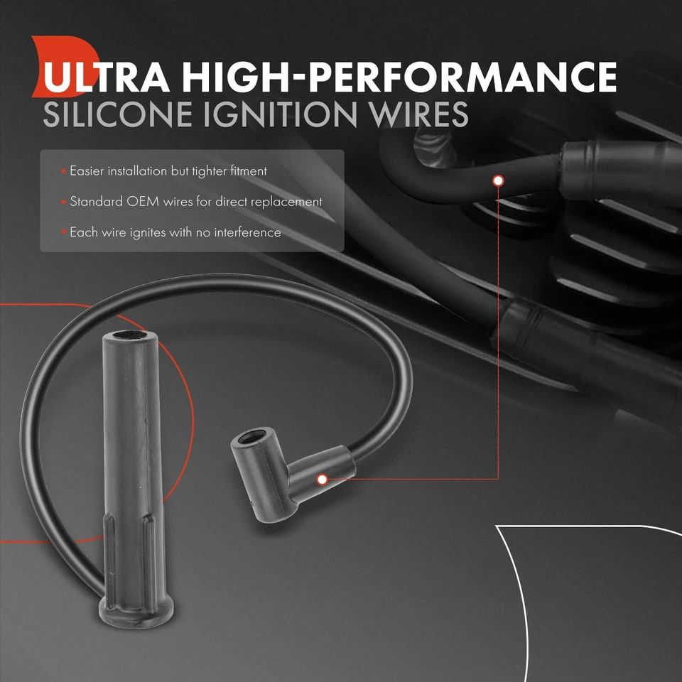 Juego de 6 cables de bujía para Chrysler Town & Country Voyager Dodge Caravan 96-00 Foto 3 de 4