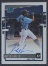 2020 Donruss Optic Rated Rookies Signatures Kyle Lewis RC Auto Seattle Mariners