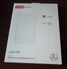 NEW ZAGG InvisibleShield Glass Elite Apple iPad Pro 12.9 (6th/5th/4th/3rd Gen)