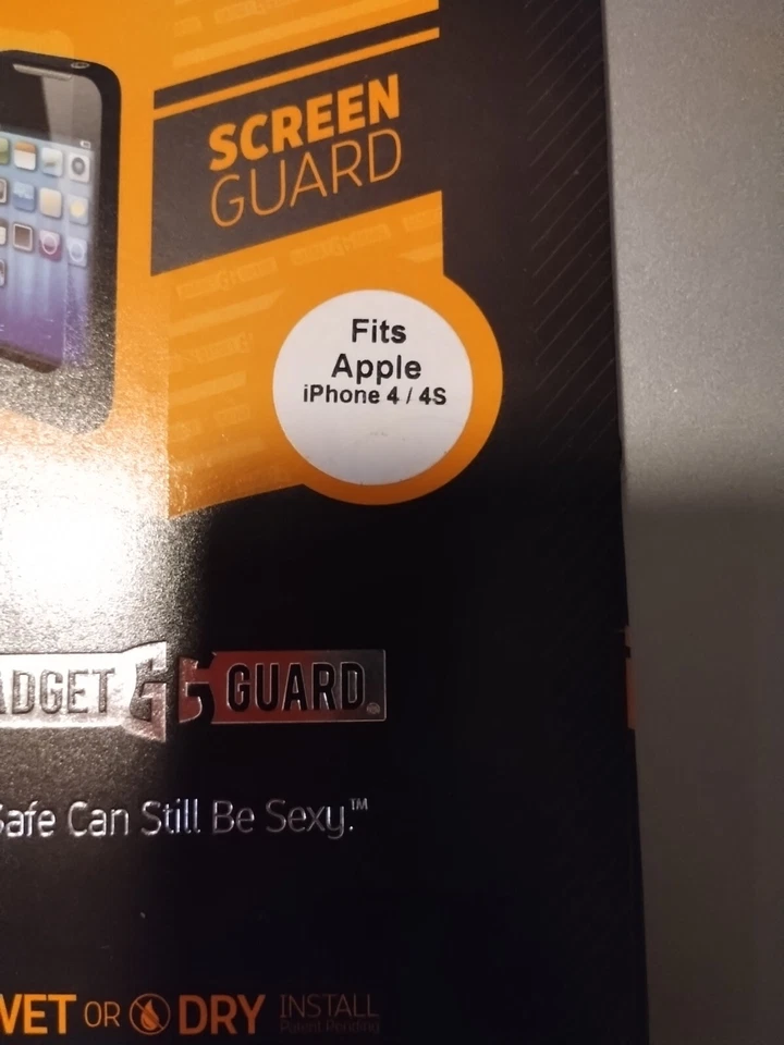 NIB GADGET GUARD SCREEN PROTECTOR, APPLE IPHONE 4/4S - Imagem 3 de 3