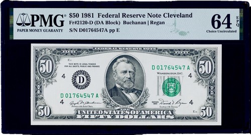 1974 $50 ( E ) Federal Reserve Note - Green Seal - USSK0056 | eBay
