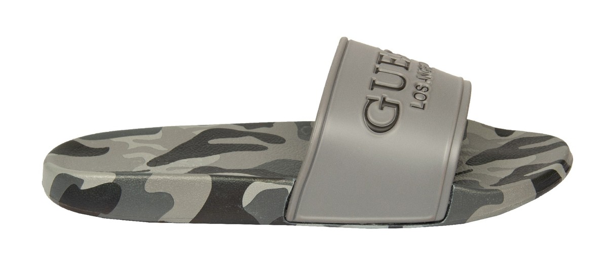 BNWT Mens Guess Camo Black Gray White Slide Sandal Amazon.com | Guess Men main image 2