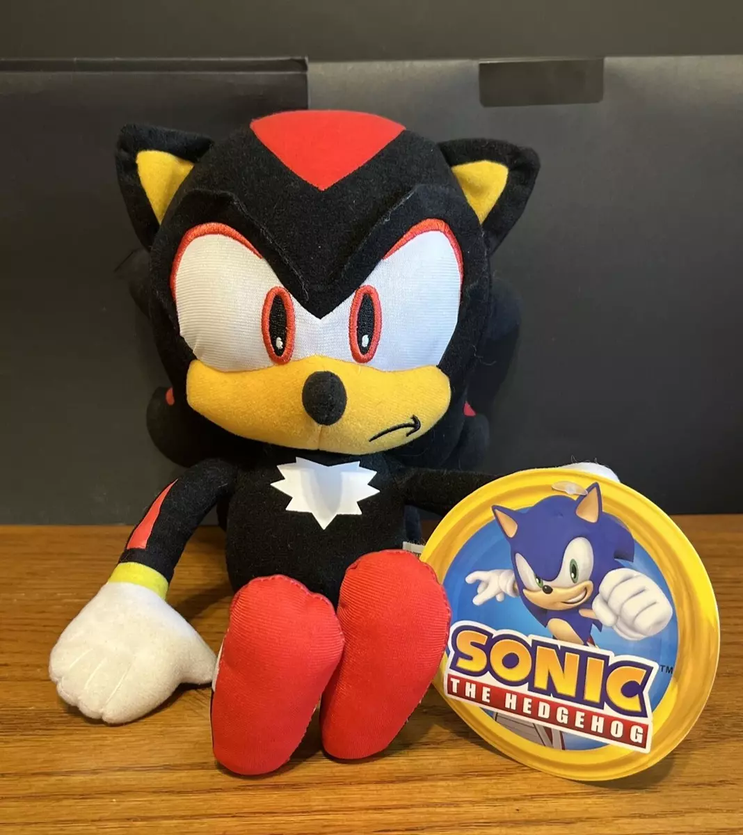 SHADOW Sonic 12 Plush The Hedgehog Stuffed Doll New Tag Authentic