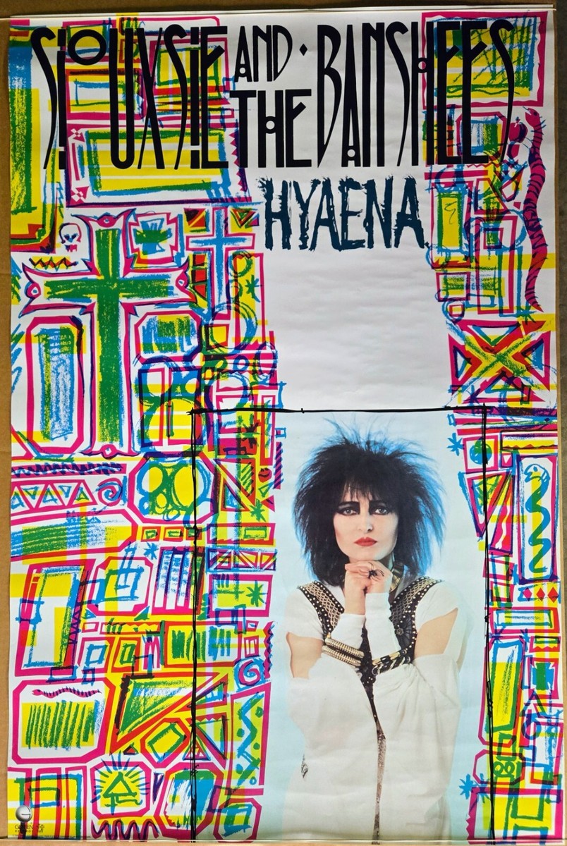 SIOUXSIE & THE BANSHEES 'HYENA' RARE VINTAGE PROMO POSTER FROM