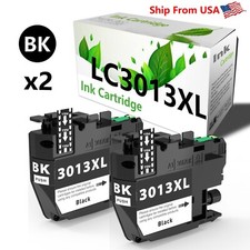 2PK replace for Brother LC3013 Black Ink Cartridge for MFC-J491DW MFC-J497DW