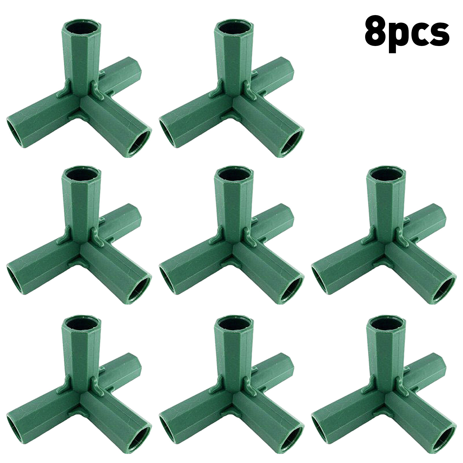 Set of 20 Green Greenhouse Joints Building Fittings Frame Connectors