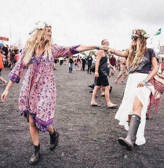 Boho Woodstock Themed Outfits Festival Bohemian Outfit For Party