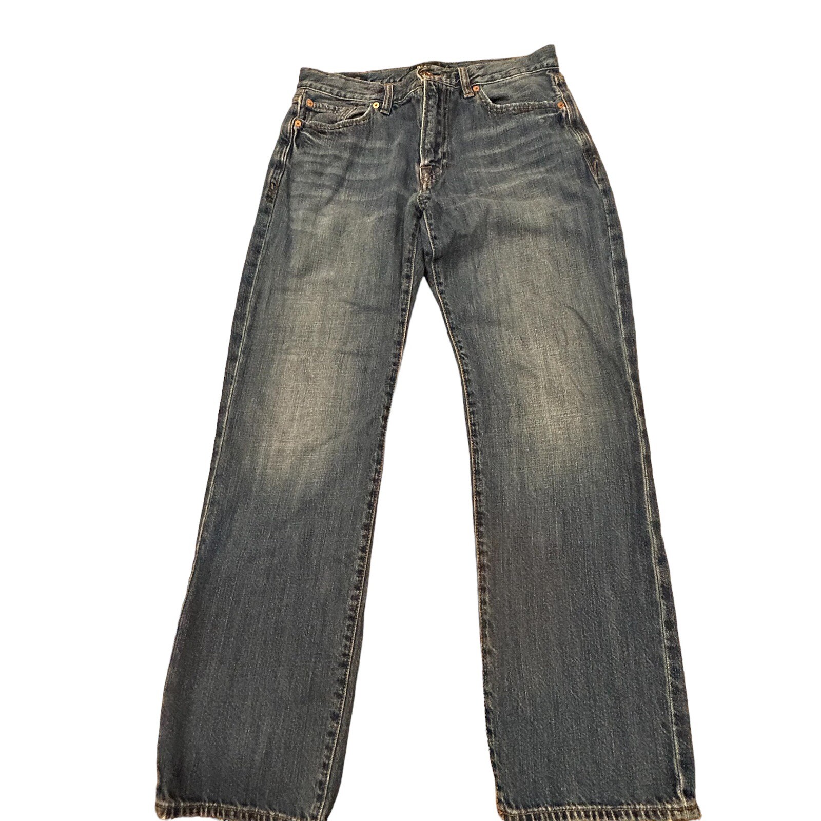 Lucky Brand 363 Vintage Straight Jeans Mens Size 30x30 Dark Rinse Blue Denim