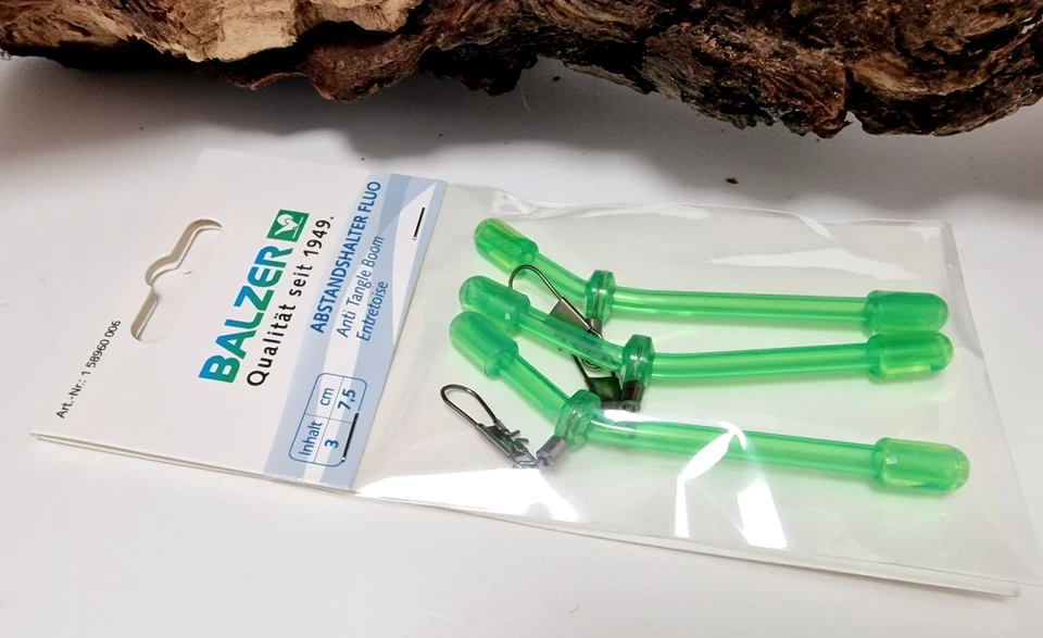 Balzer Abstandshalter Kunststoff Fluo Grün 7,5cm Anti Tangle Boom 75mm ABVERKAUF